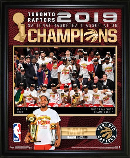 Toronto Raptors Framed 16" x 20" 2019 World Champions Collage 18" x 22"